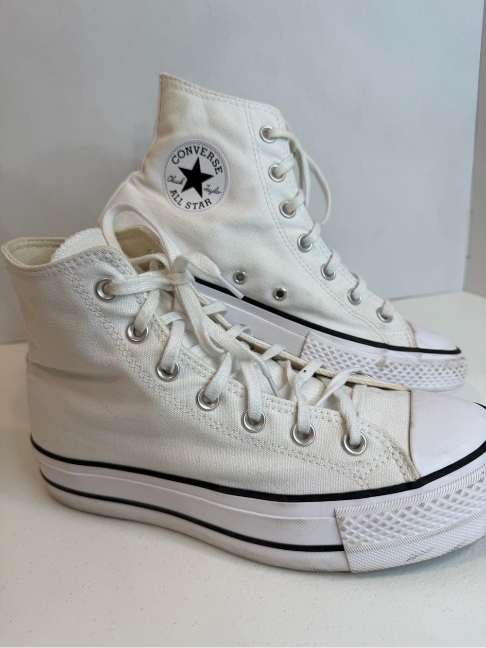 Converse Chuck Taylor All Star Platform High Top White Women’s 8.5 - Picture 15 of 15